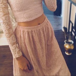 LOFT lace skirt